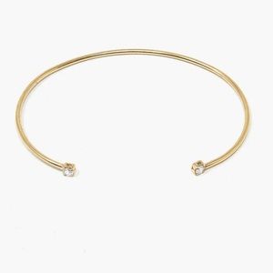 Cupcakes & Cashmere Imogen Cz Open Bangle Bracelet